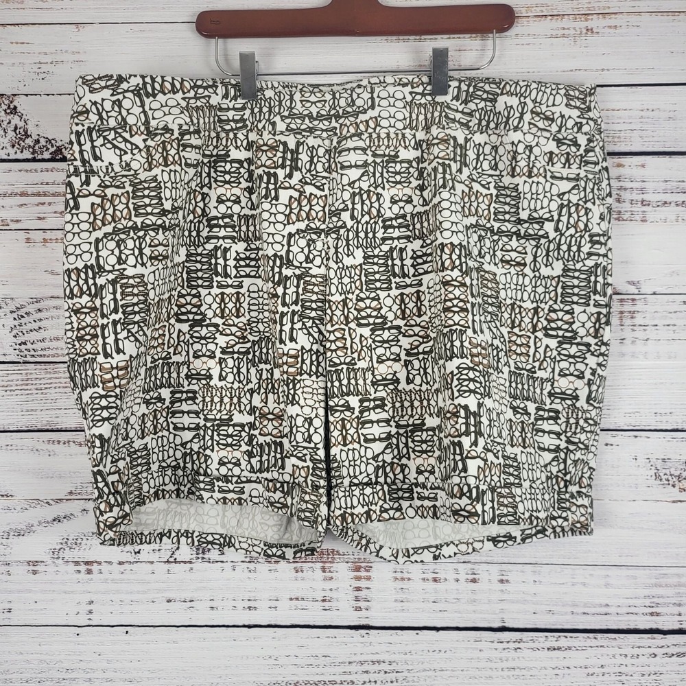 Soft Surroundings Eyeglass Chino Shorts‎ 3x Womens Plus Size Pull On Stretch
